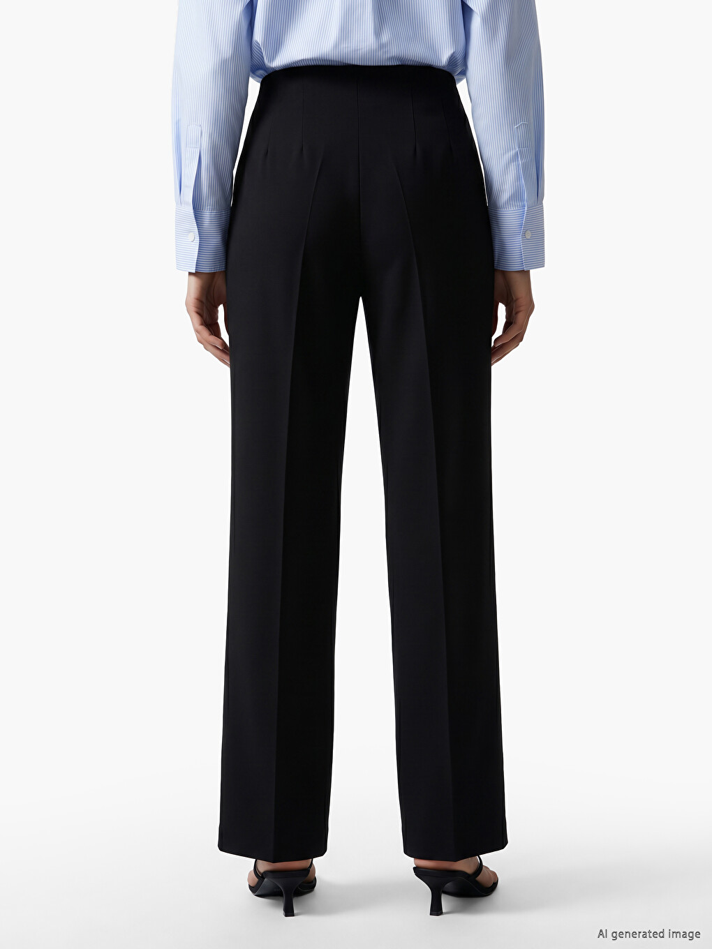 Slim Fit Women's Trousers-3