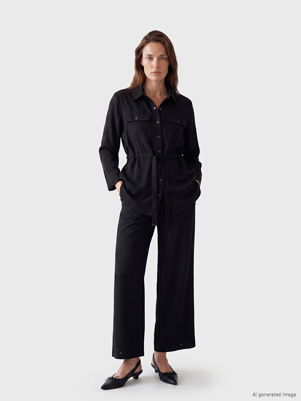 Woman Black Trousers