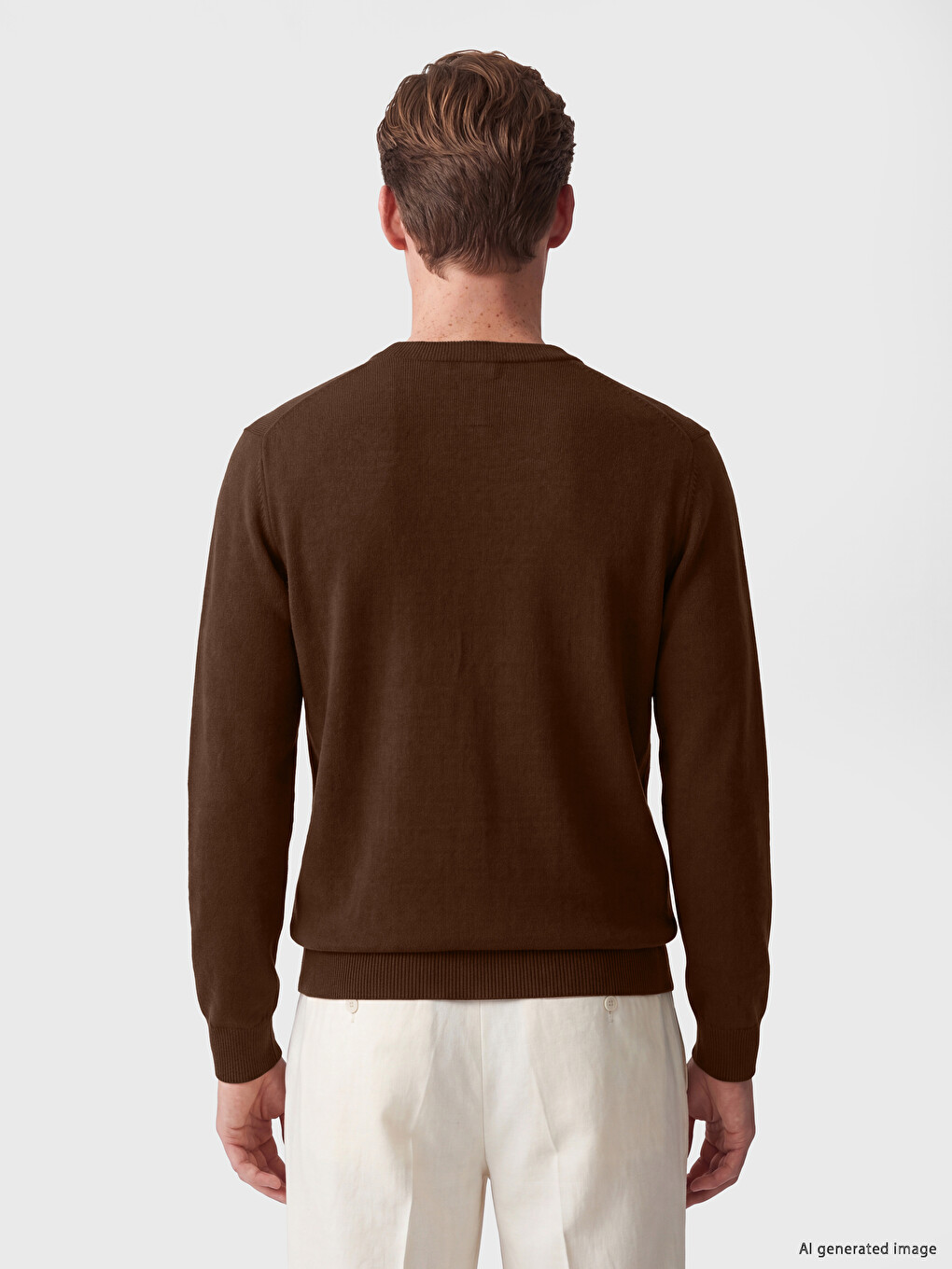 Crew Neck Regular Fit Men's Knitwear Sweater-3