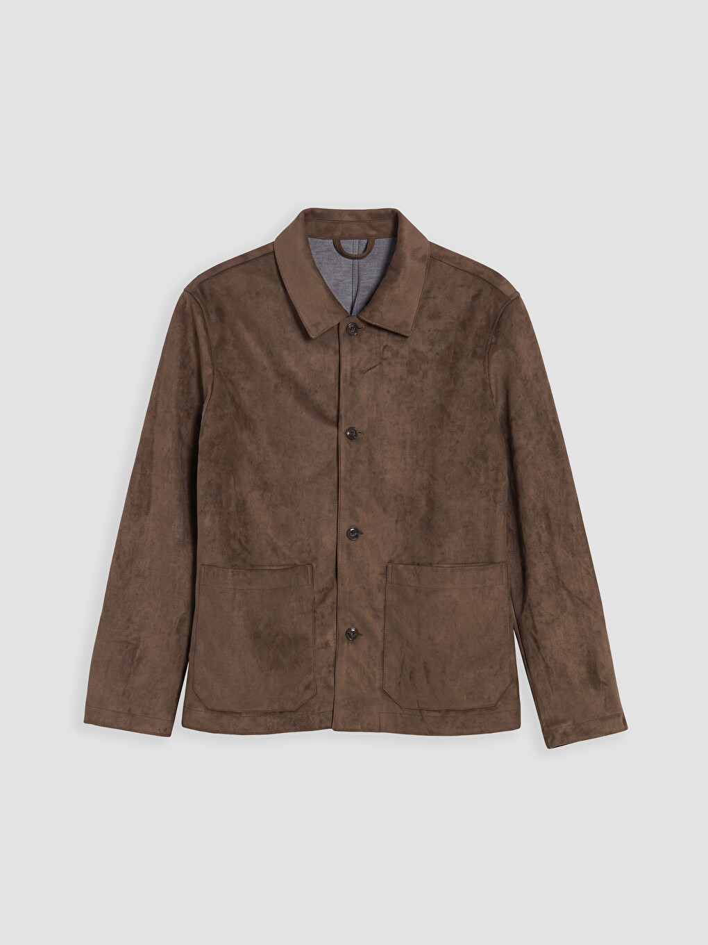 Kahverengi Regular Fit Süet Görünümlü Erkek Blazer Ceket-5