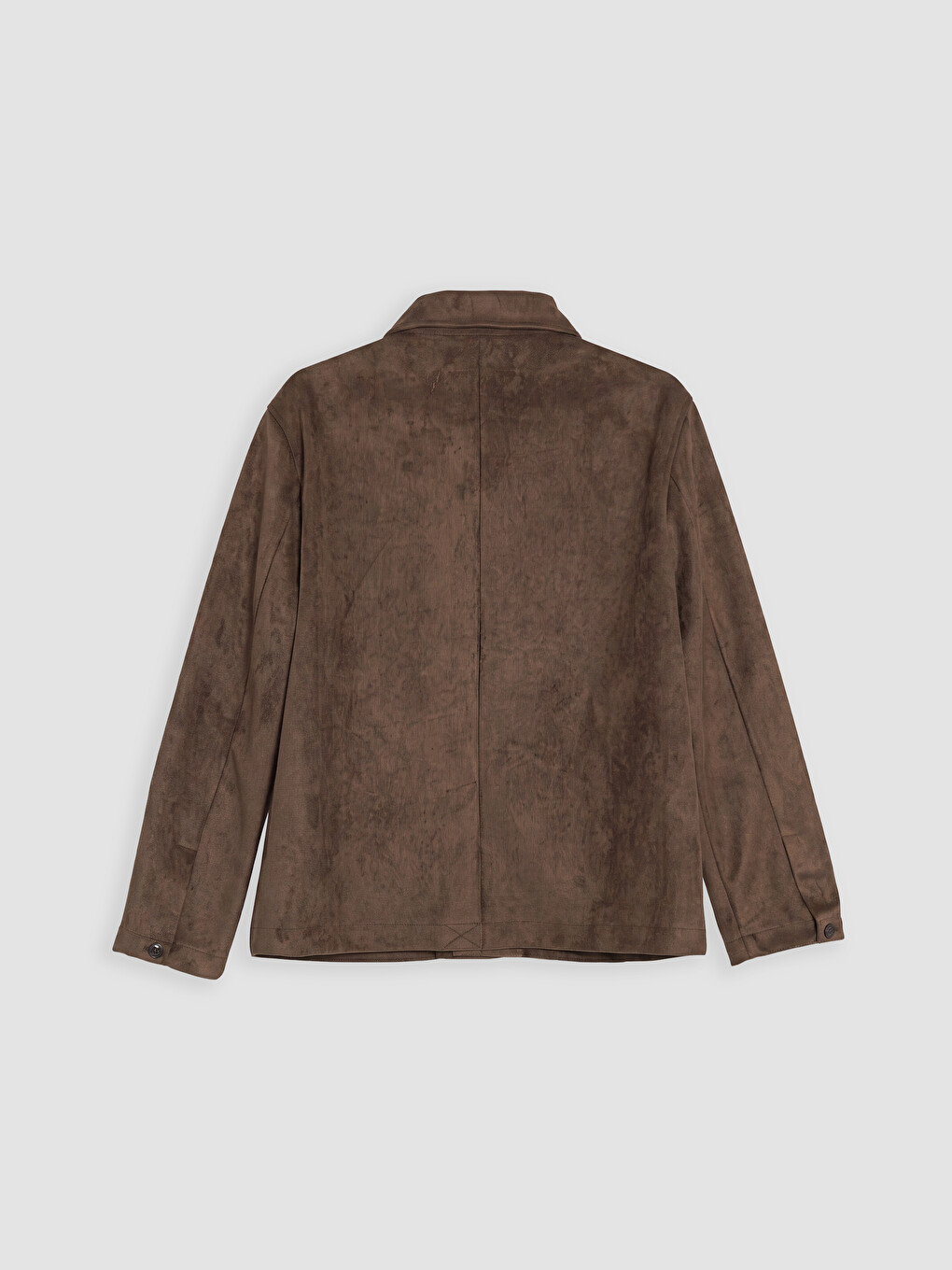 Kahverengi Regular Fit Süet Görünümlü Erkek Blazer Ceket-7