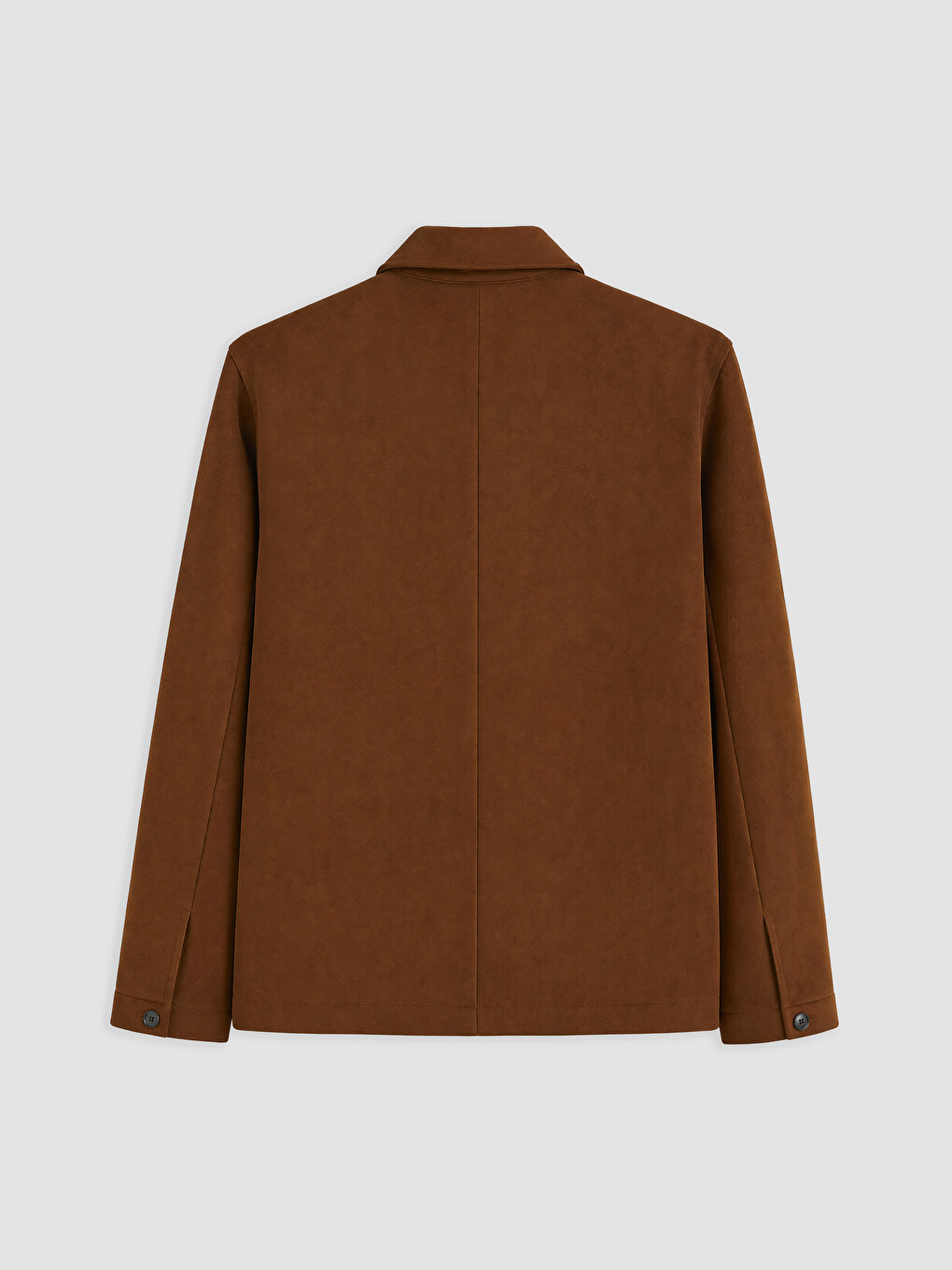 Kahverengi Regular Fit Süet Görünümlü Erkek Blazer Ceket-5
