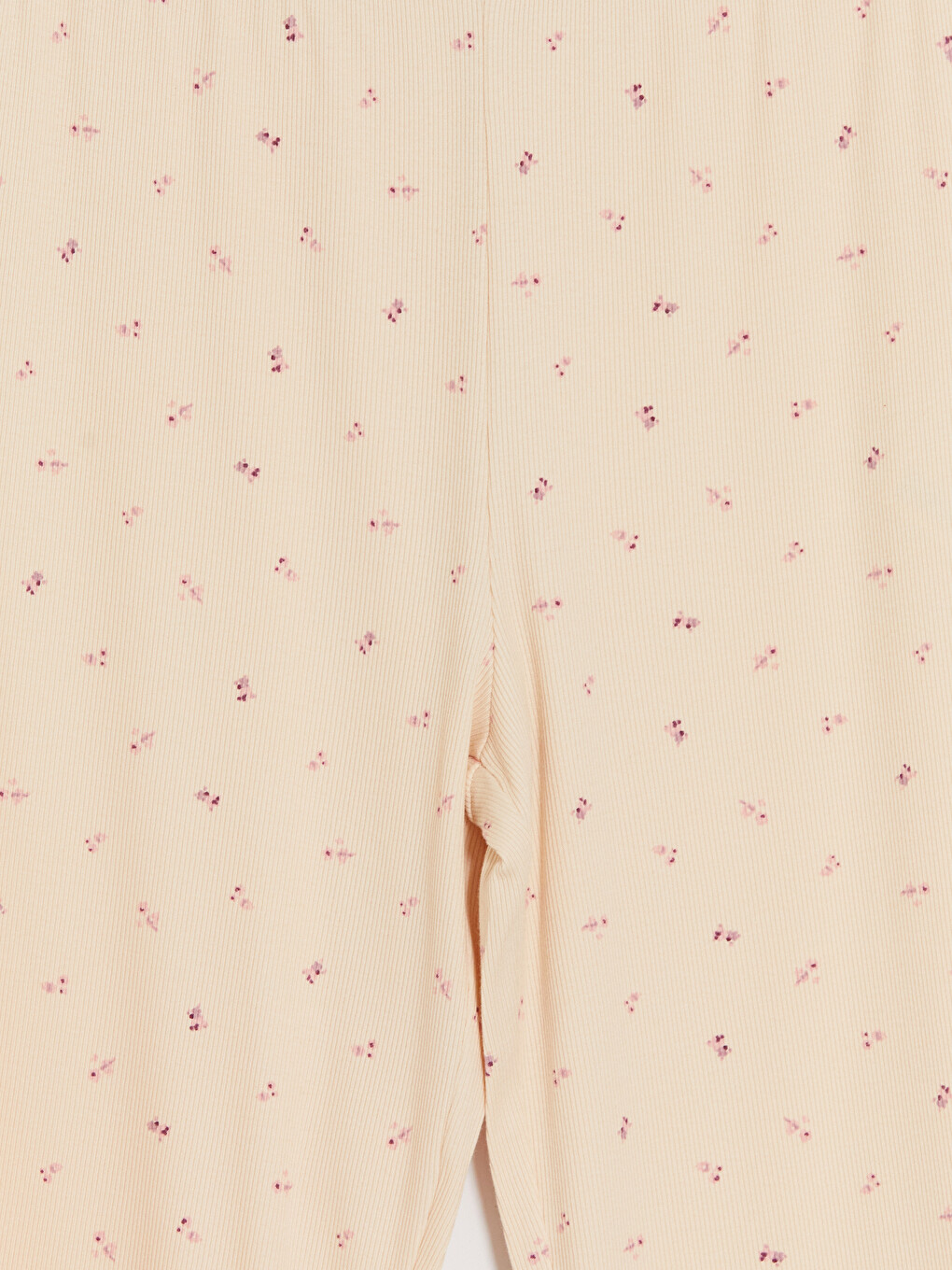 Bej U Yaka Çiçekli Hamile Pijama Üst-4