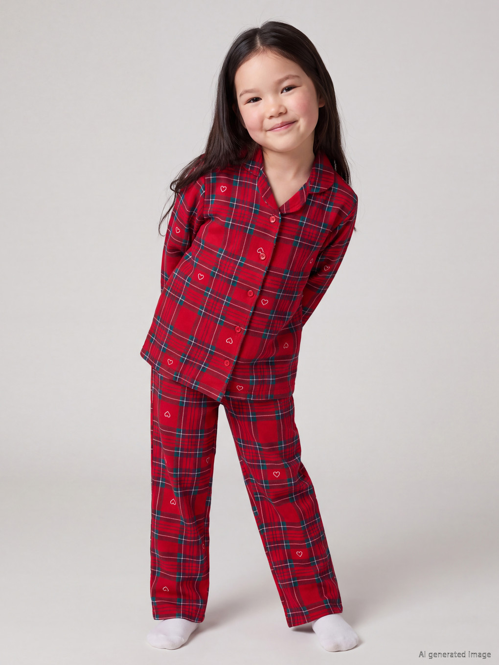 Girl Red Pyjama Set