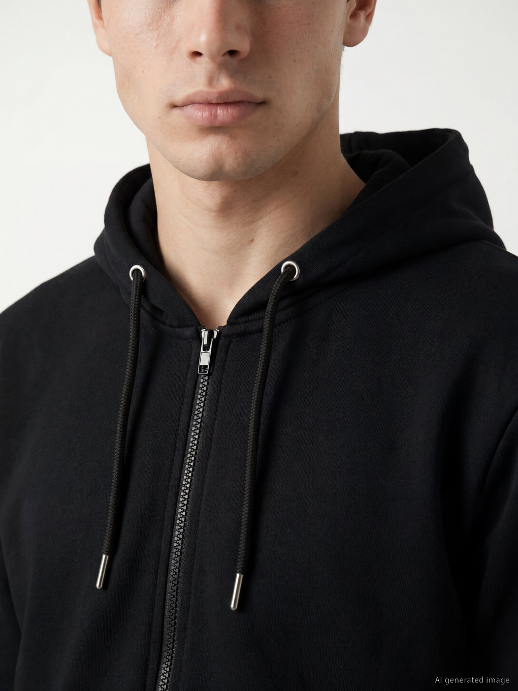 Hooded Men's Zip-up Sweatshirt-2