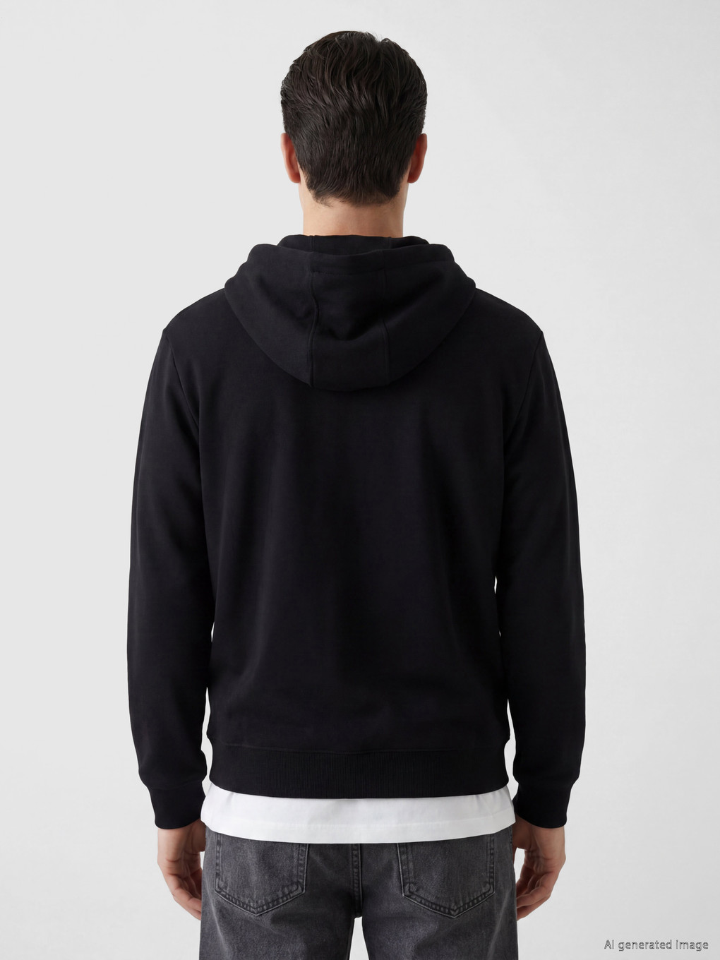 Hooded Men's Zip-up Sweatshirt-3