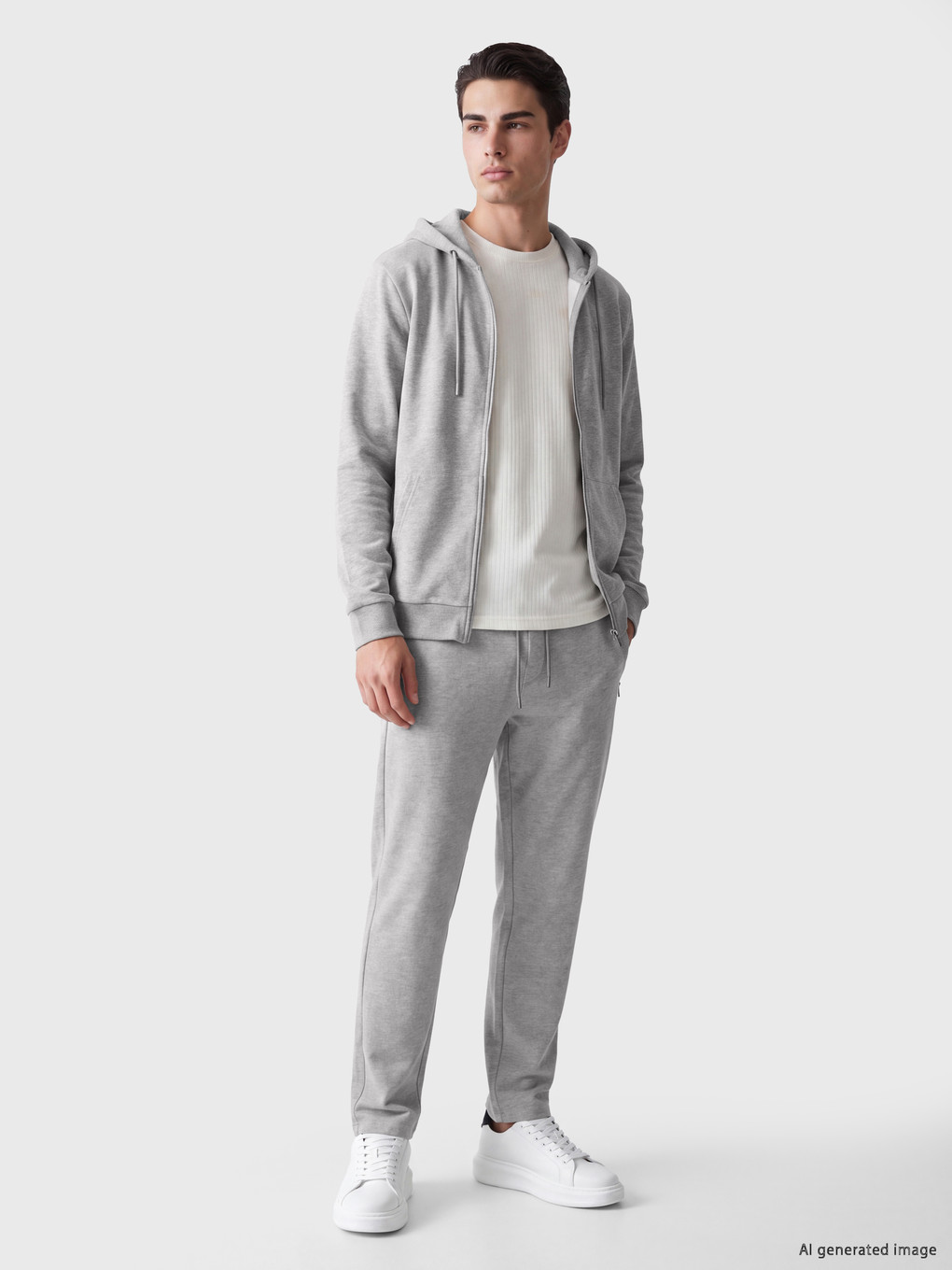 Hooded Men's Zip-up Sweatshirt-1
