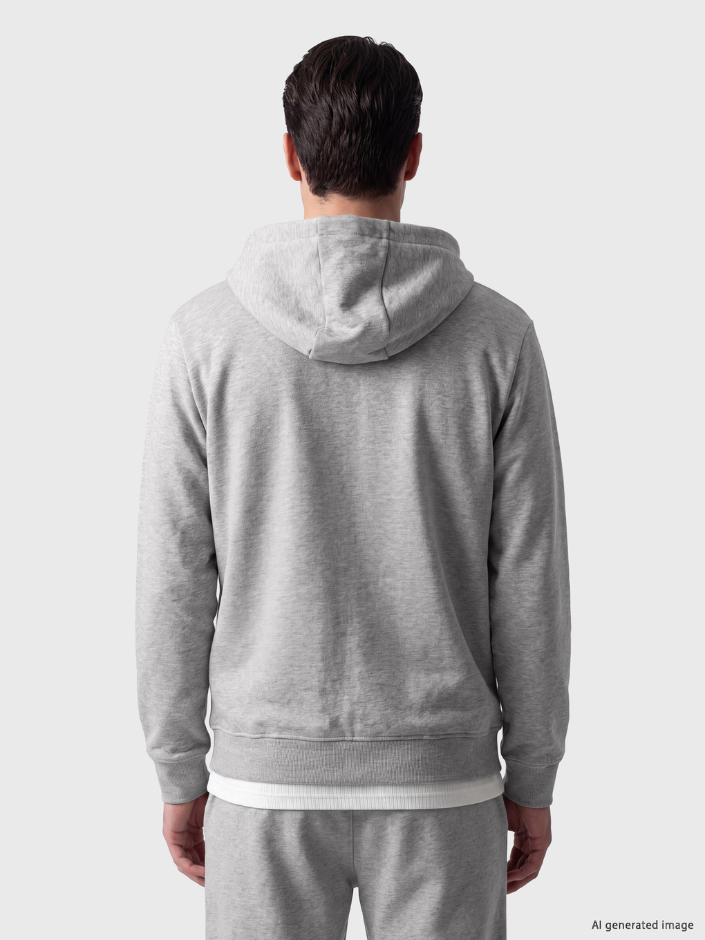 Hooded Men's Zip-up Sweatshirt-2