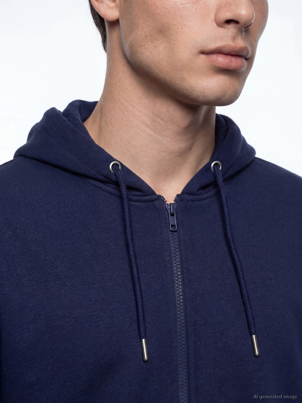 Hooded Men's Zip-up Sweatshirt-2