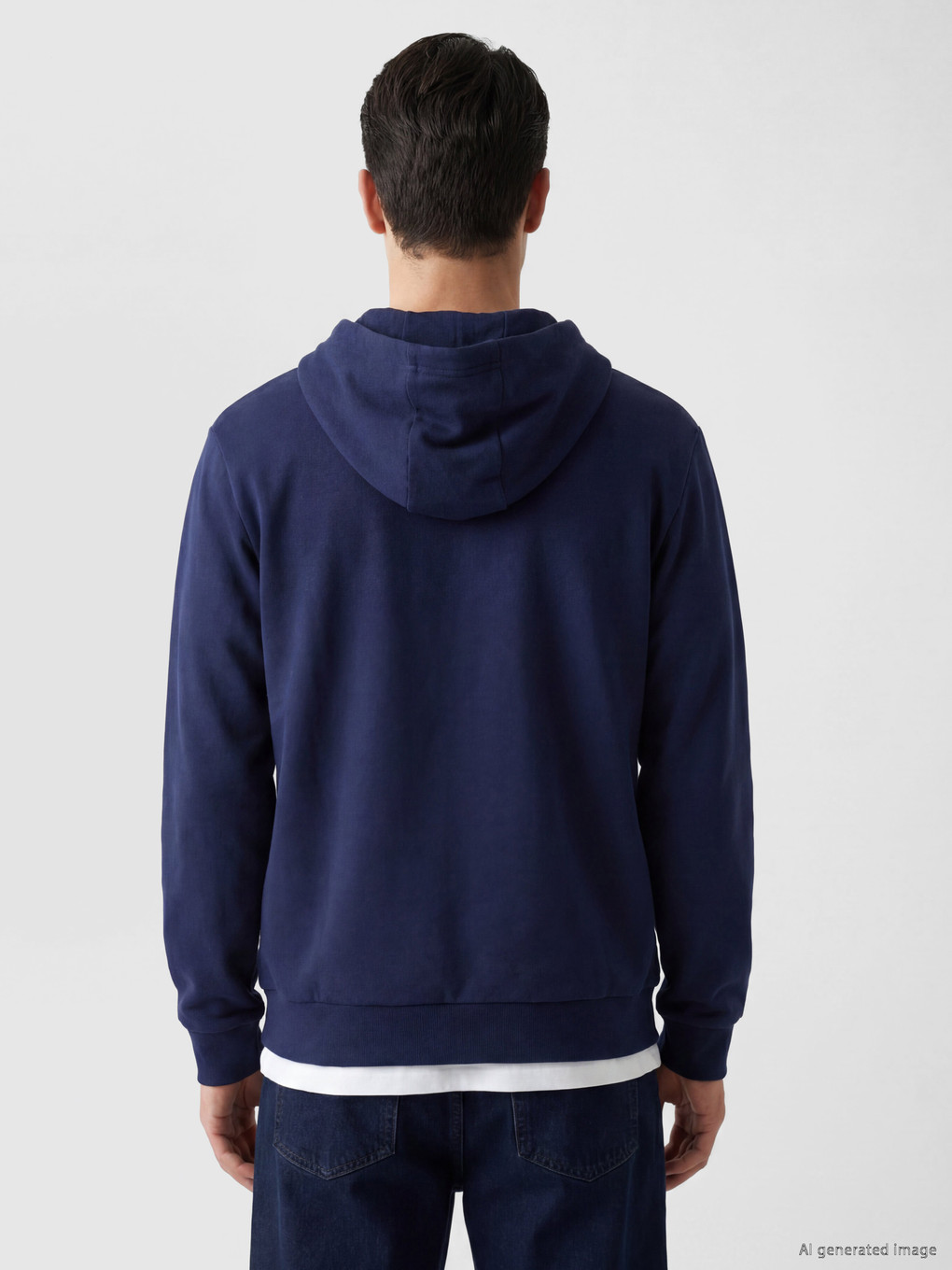 Hooded Men's Zip-up Sweatshirt-3