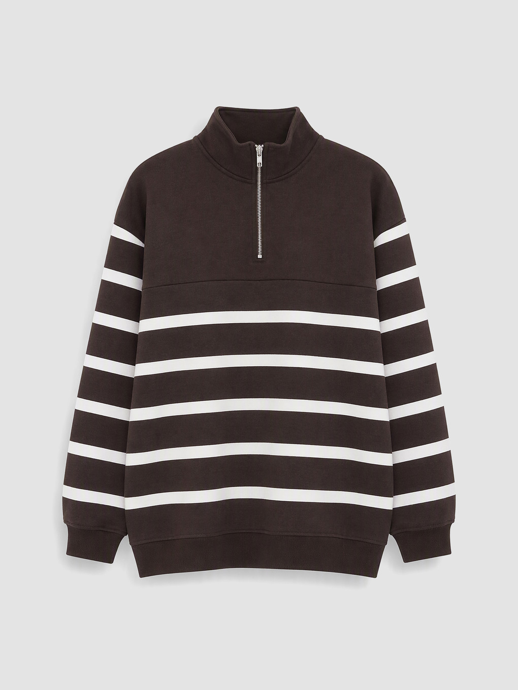 Dik Yaka Kadın Sweatshirt Tunik