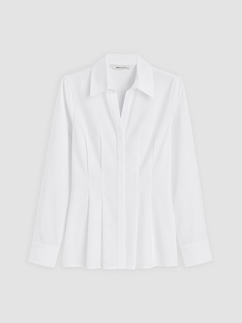 Pleated Peplum Women's Shirt
