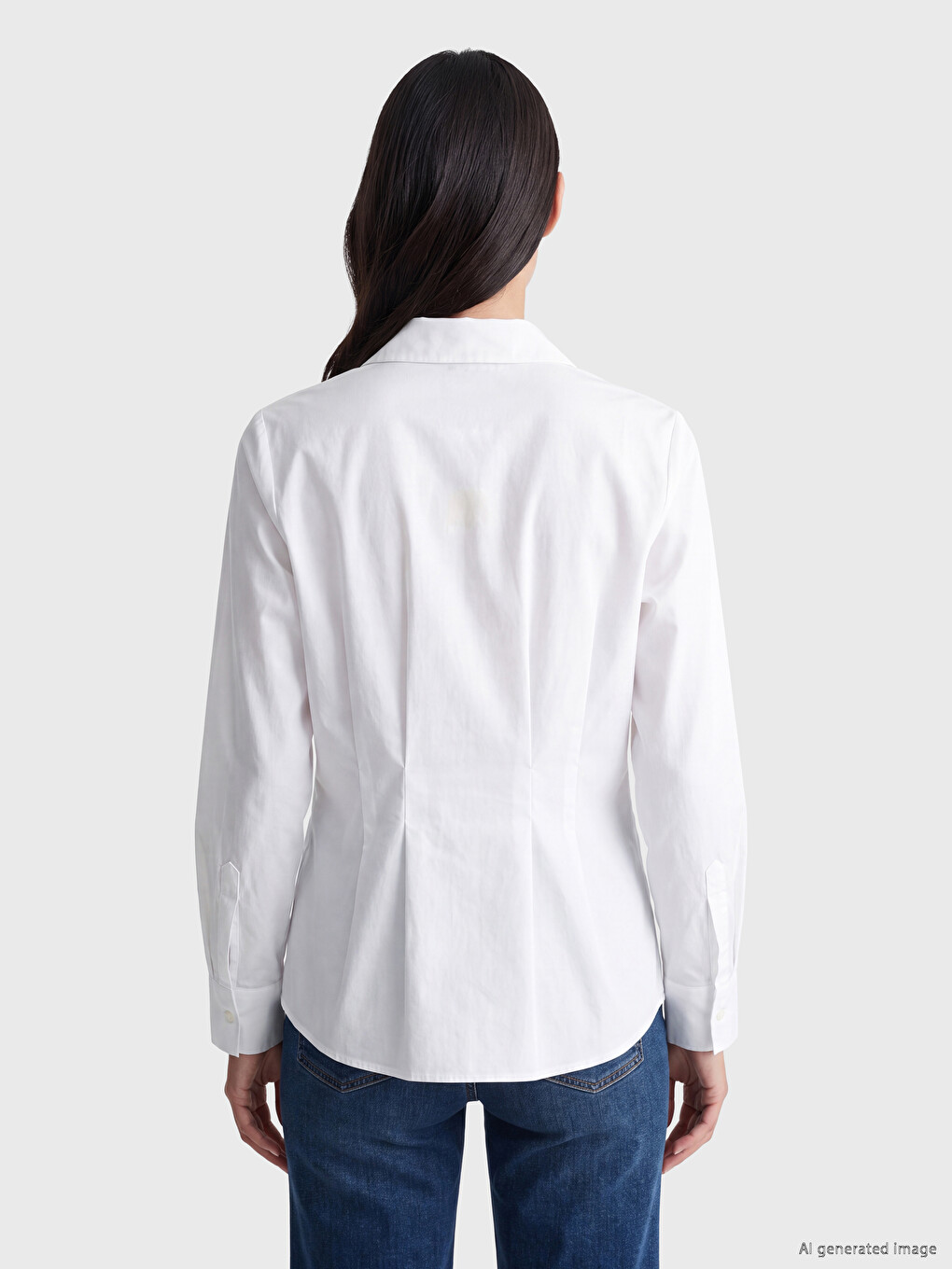 Pleated Peplum Women's Shirt-3