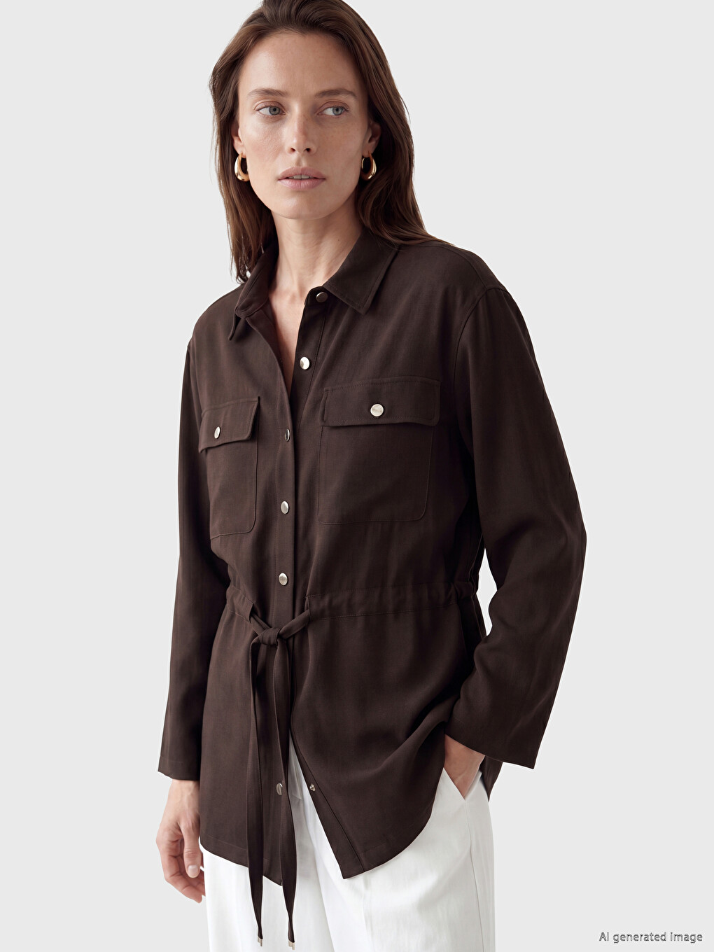 Shirt Collar Women's Jacket