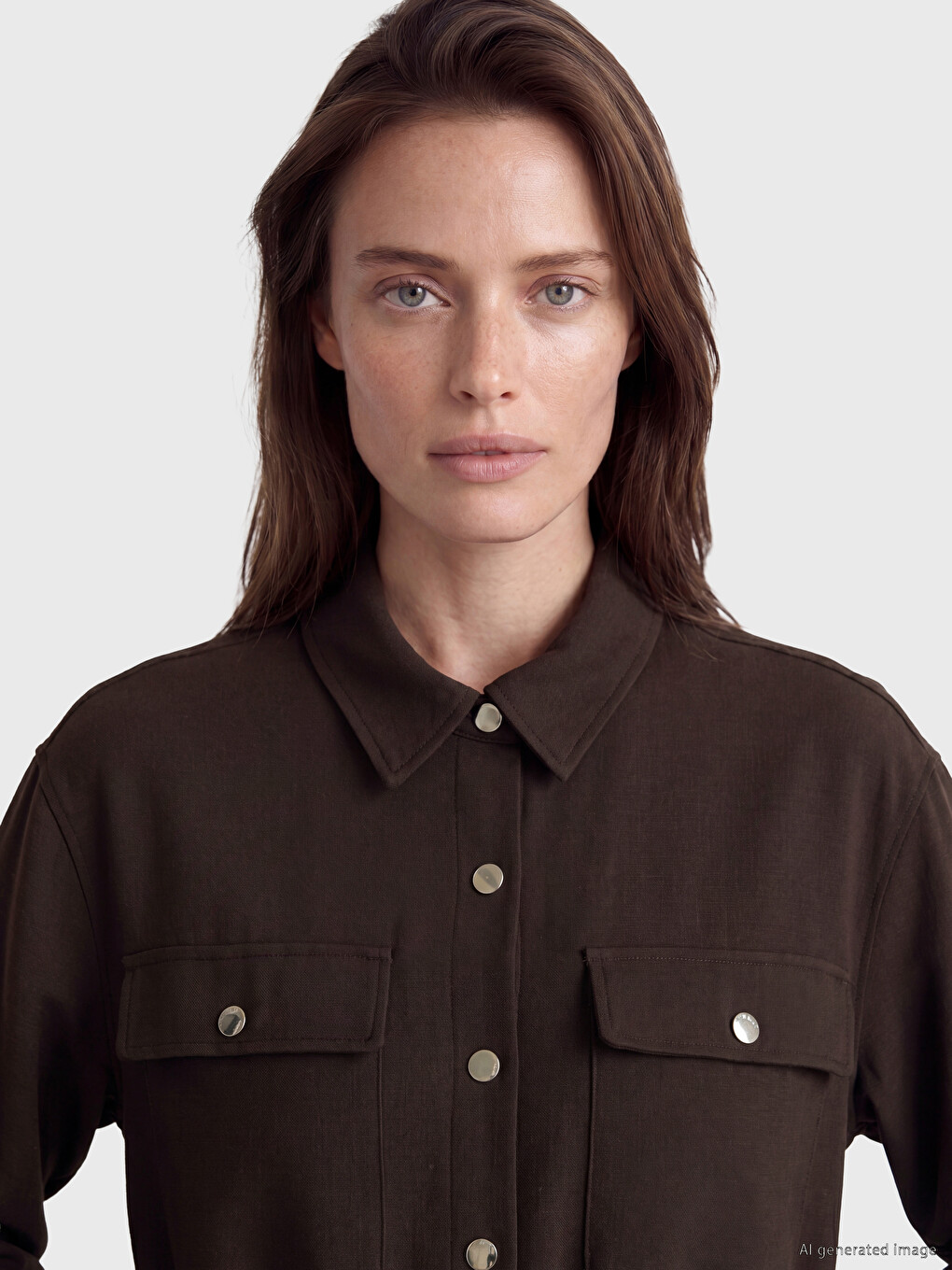 Shirt Collar Women's Jacket-2