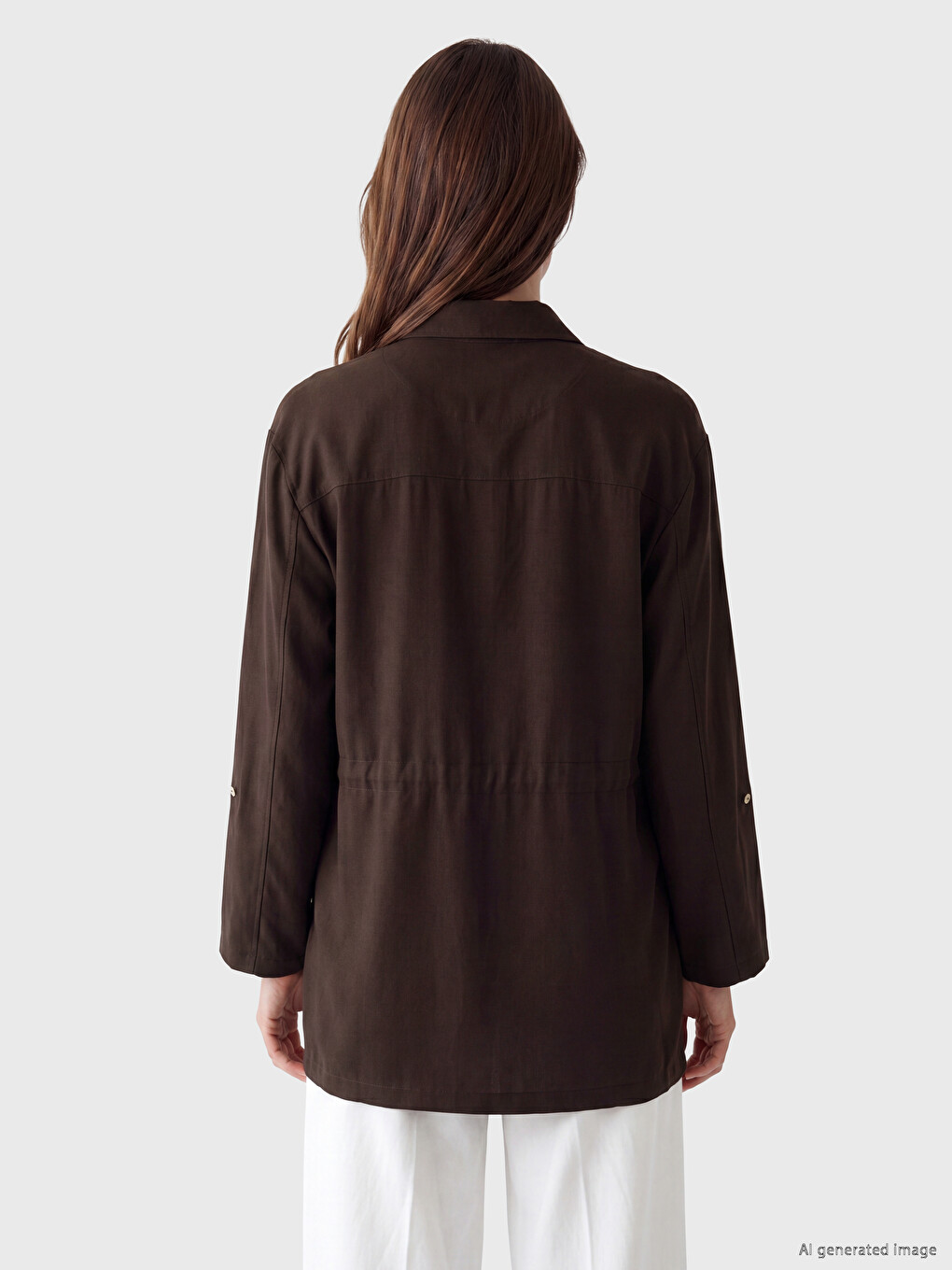 Shirt Collar Women's Jacket-3