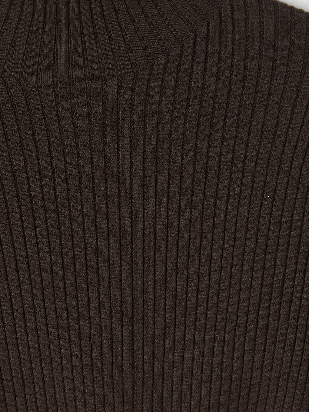 Mock Turtleneck Ribbed Women's Knitwear Sweater-6
