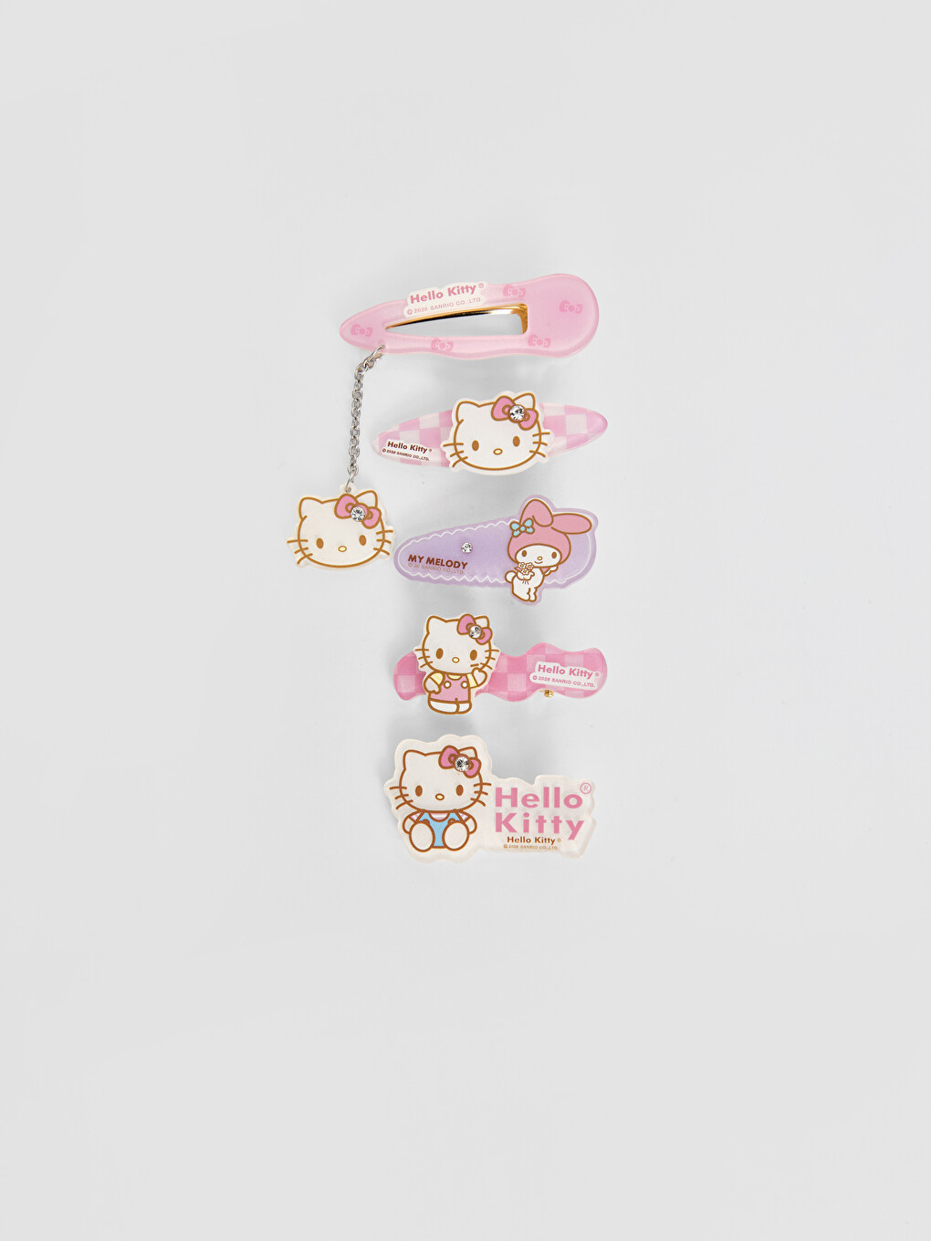 Hello Kitty Printed Girls' Hair Clip Set 5 Pack-1