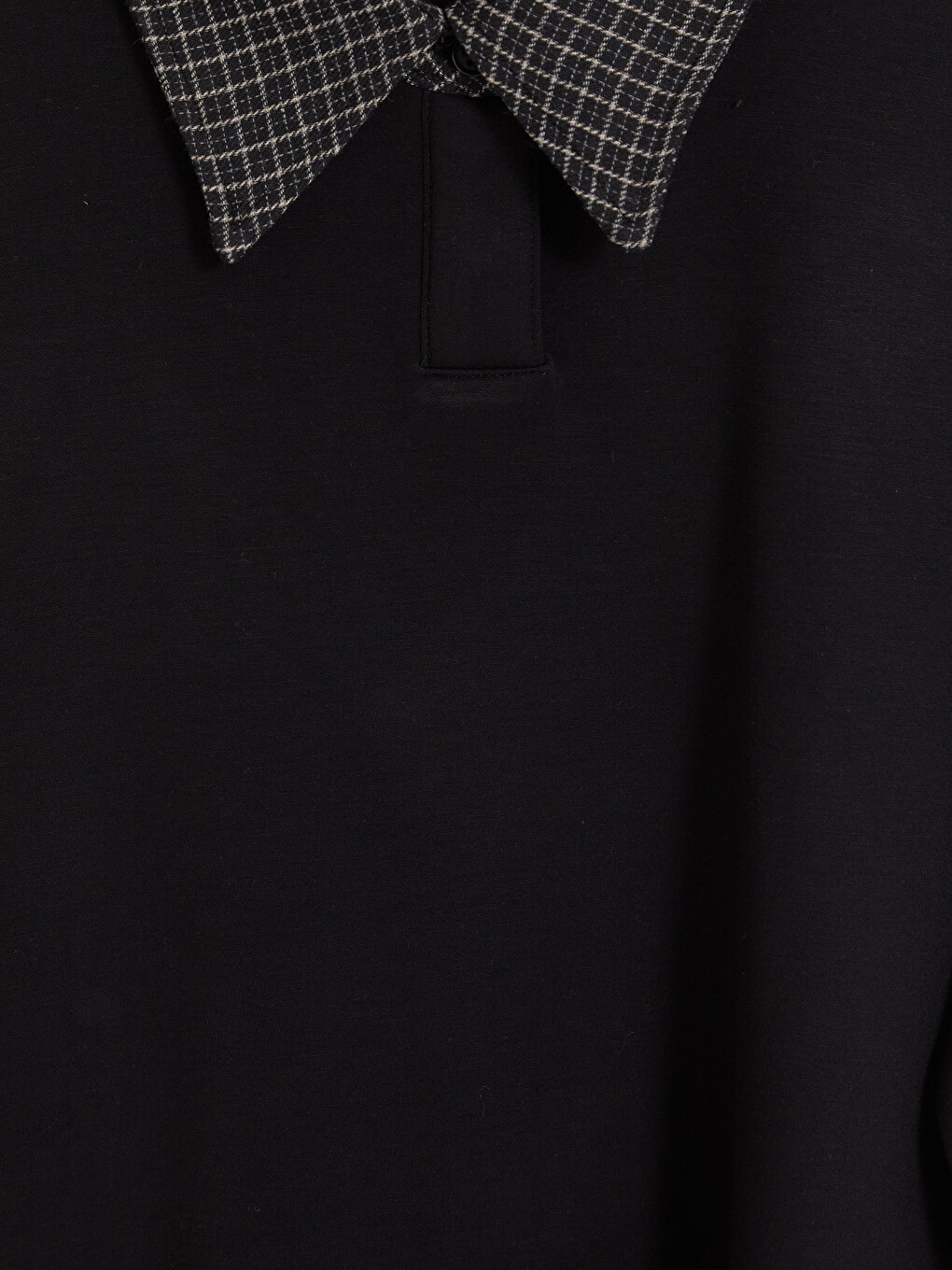 Woman Black Sweatshirt Tunic-5