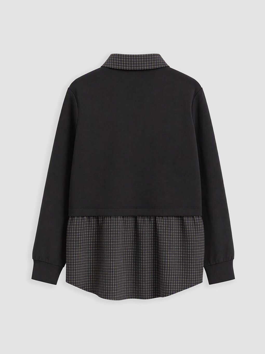 Woman Black Sweatshirt Tunic-6