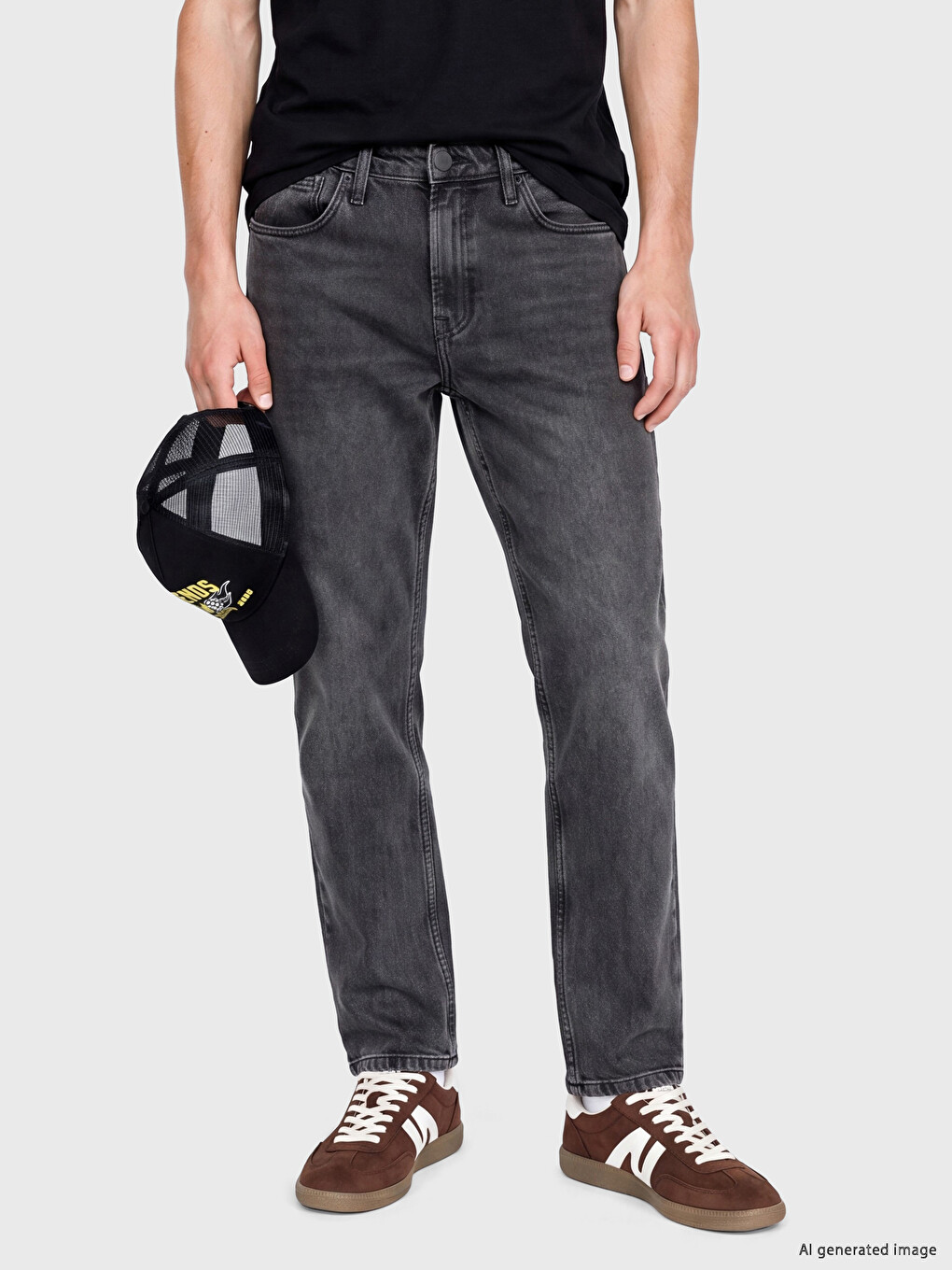Antrasit 730 Carrot Fit Erkek Jean Pantolon