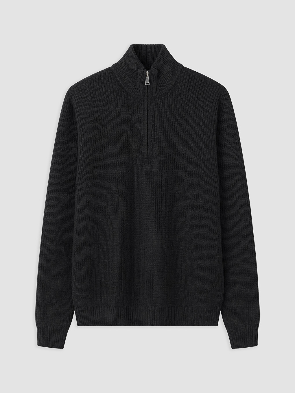 Pull En Maille À Col Montant Pour Homme-3