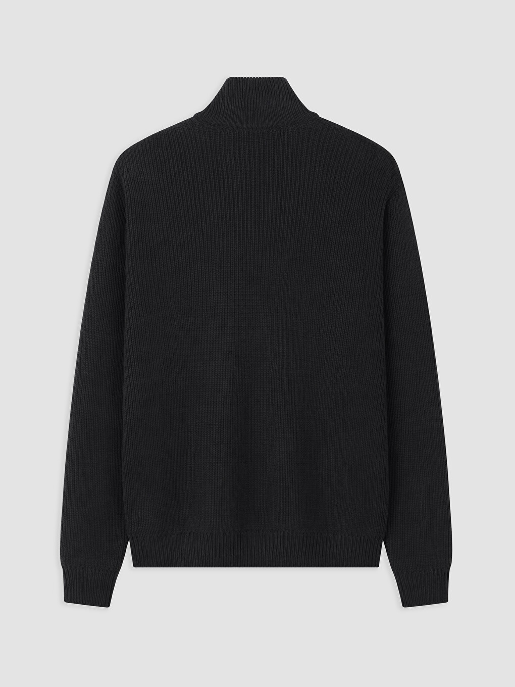 Pull En Maille À Col Montant Pour Homme-4