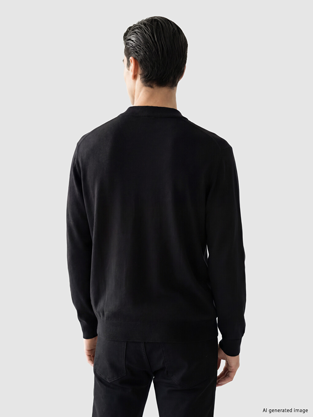 Col Polo Homme Tricot Pull-over-2