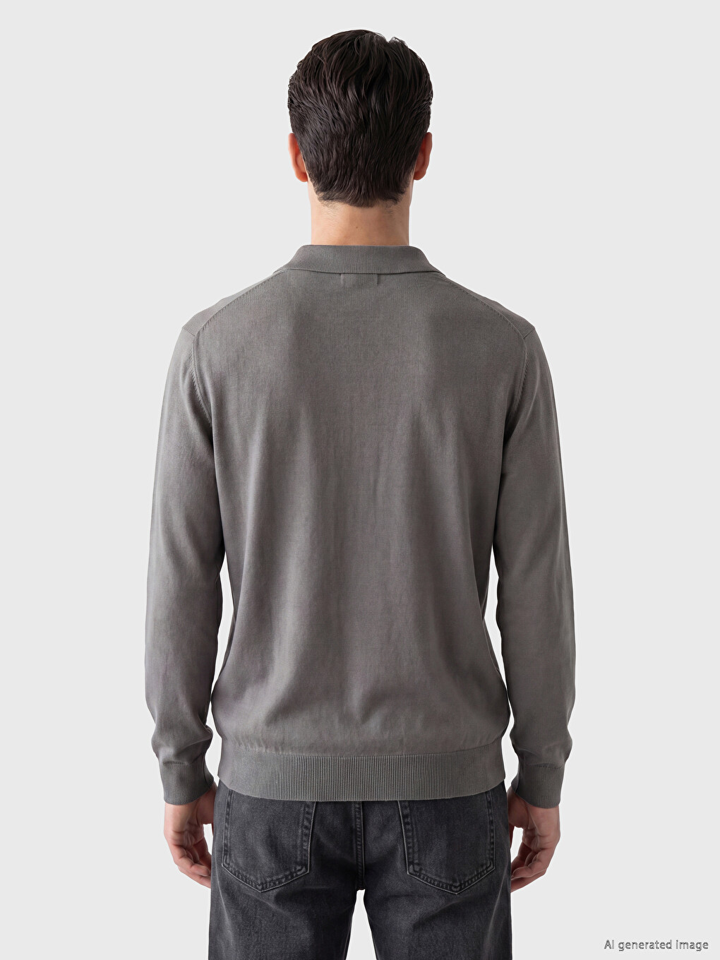 Polo Collar Regular Fit Men's Knitwear Sweater-3