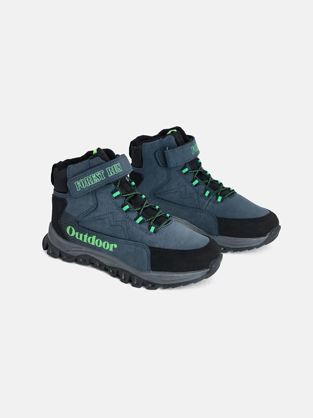 Hook-and-loop Laced Boys' Boot