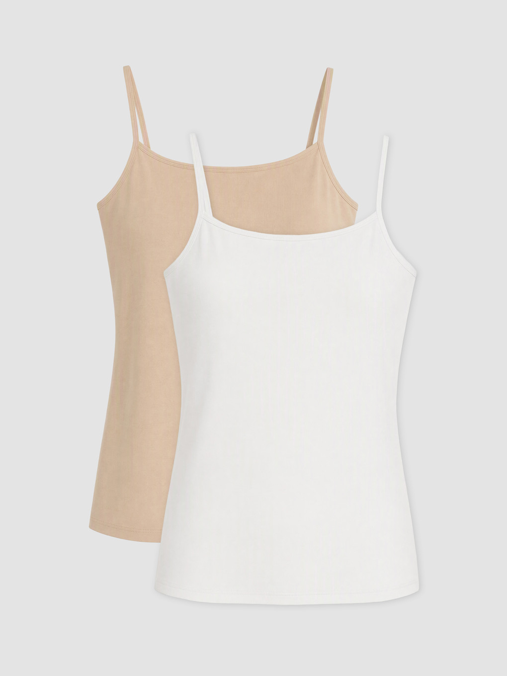 2 Pack U Neck Strappy Women's Vest