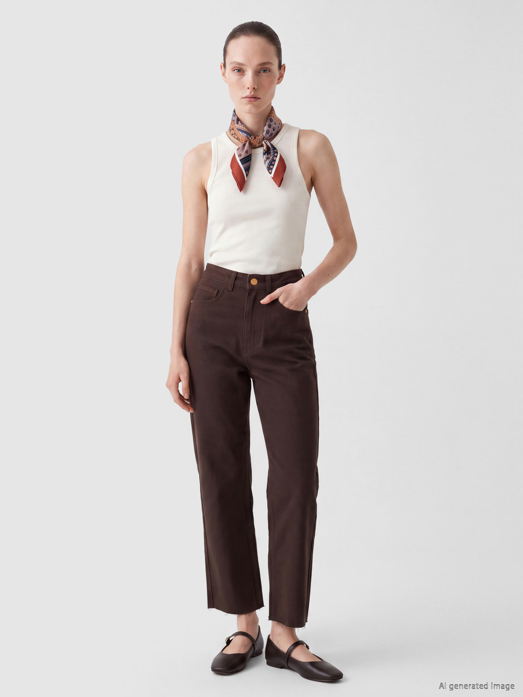 High Waist Straight Jeans