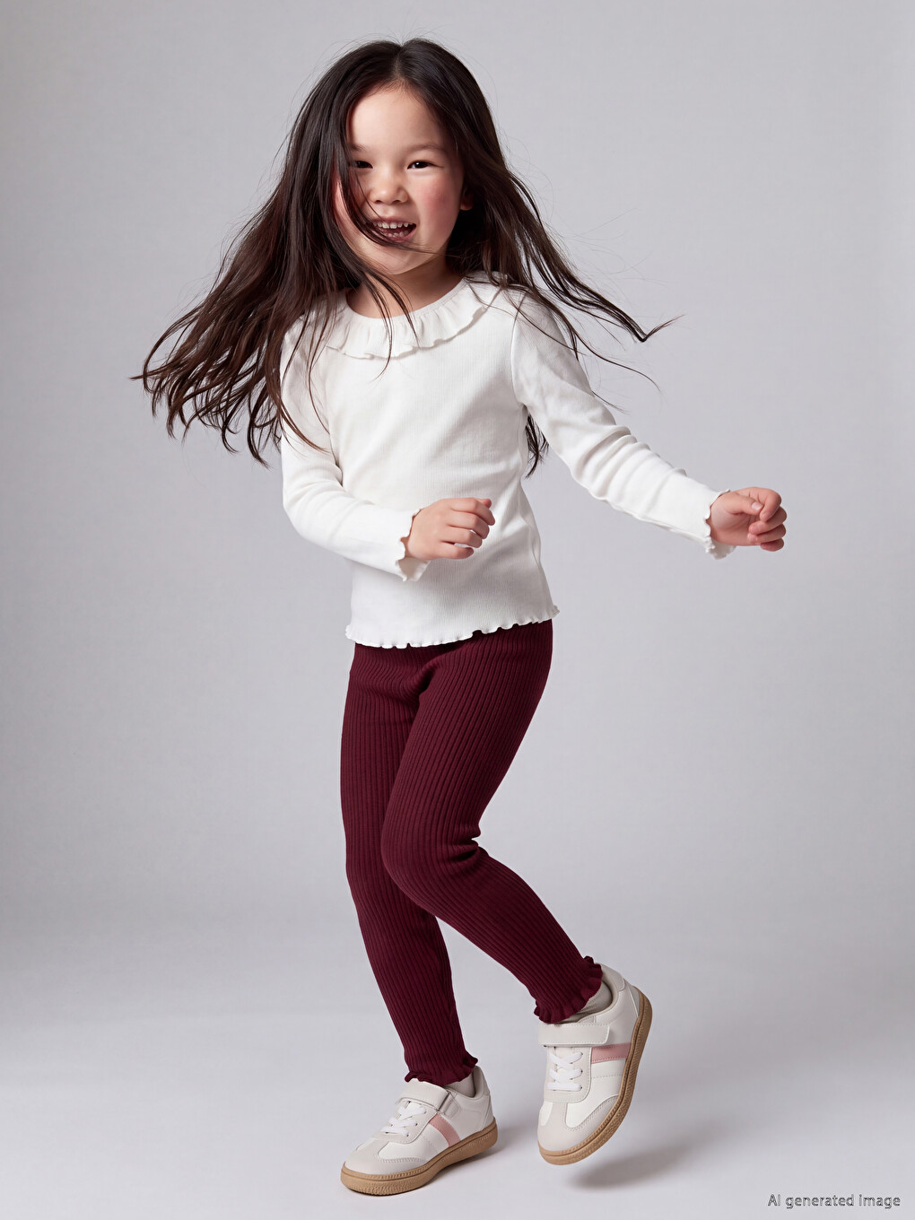 Girl Bordeaux Leggings