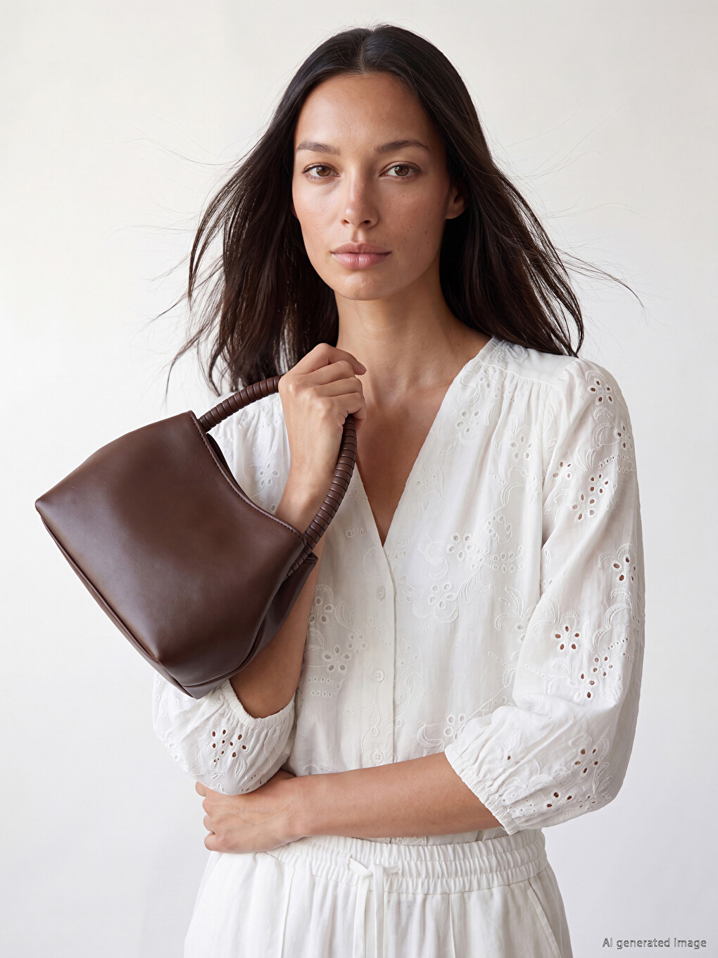 Faux Leather Women's Shoulder Bag