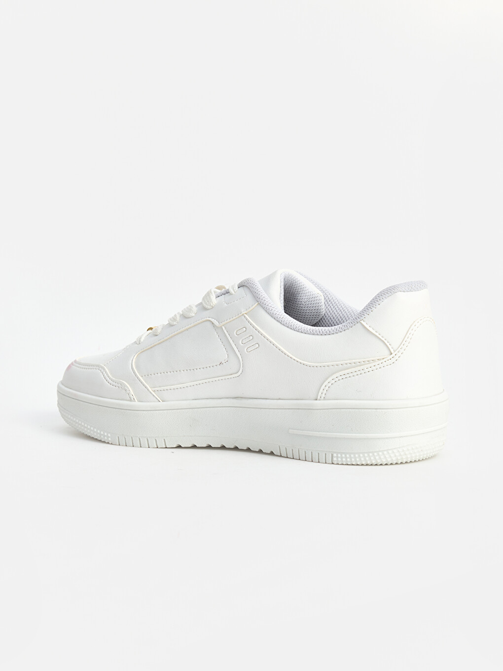 Beyaz Suni Deri Kadın Sneaker-2