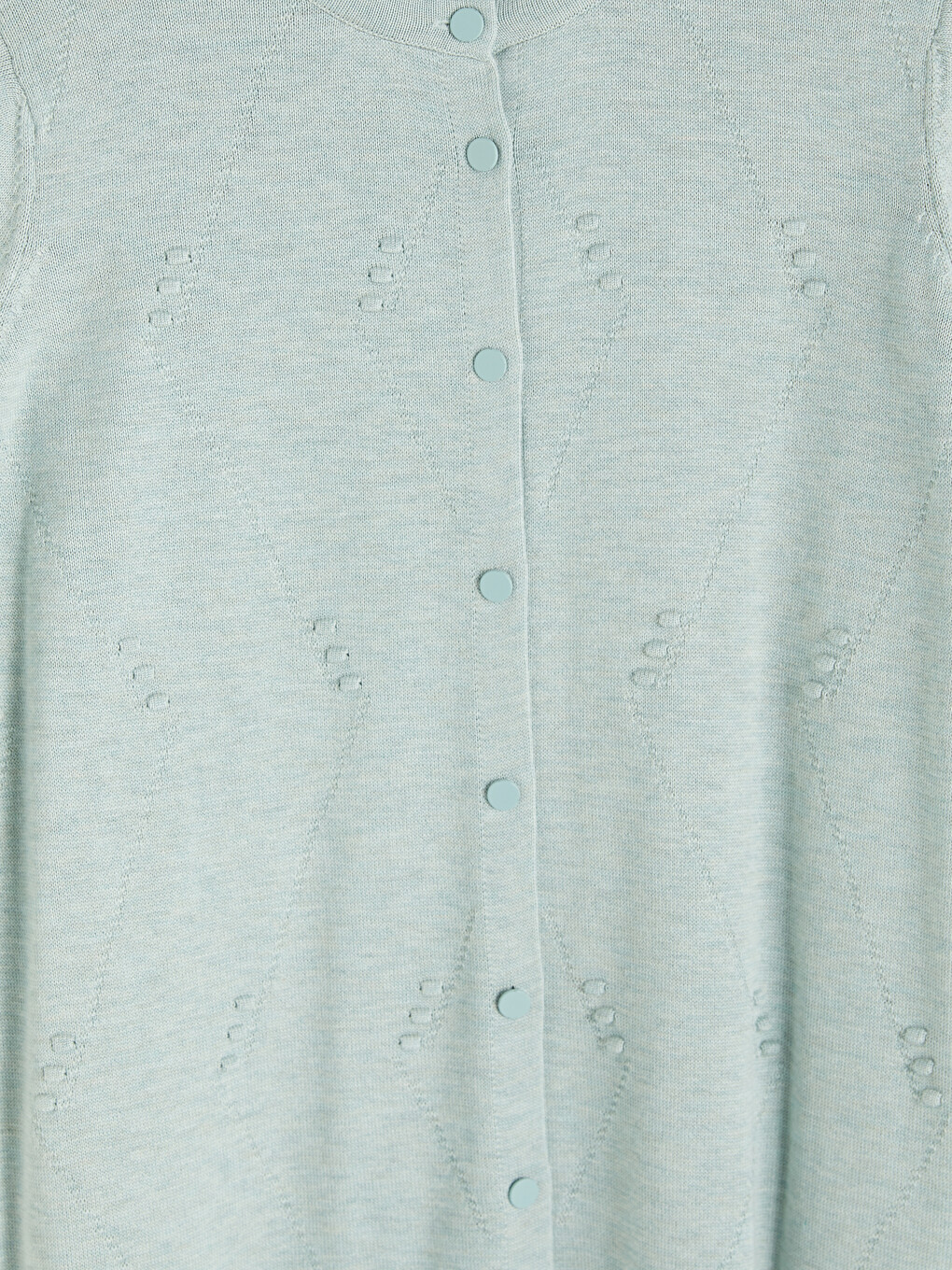 Crew Neck Embroidered Women's Knitwear Cardigan-1