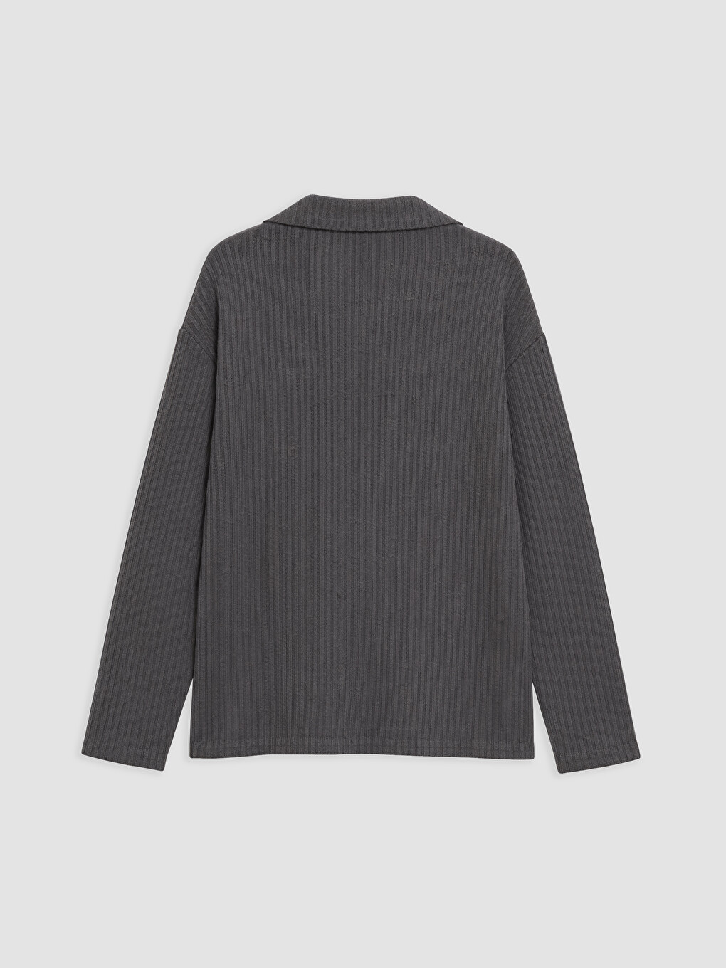 Polo Collar Women's Ribbed Body-5