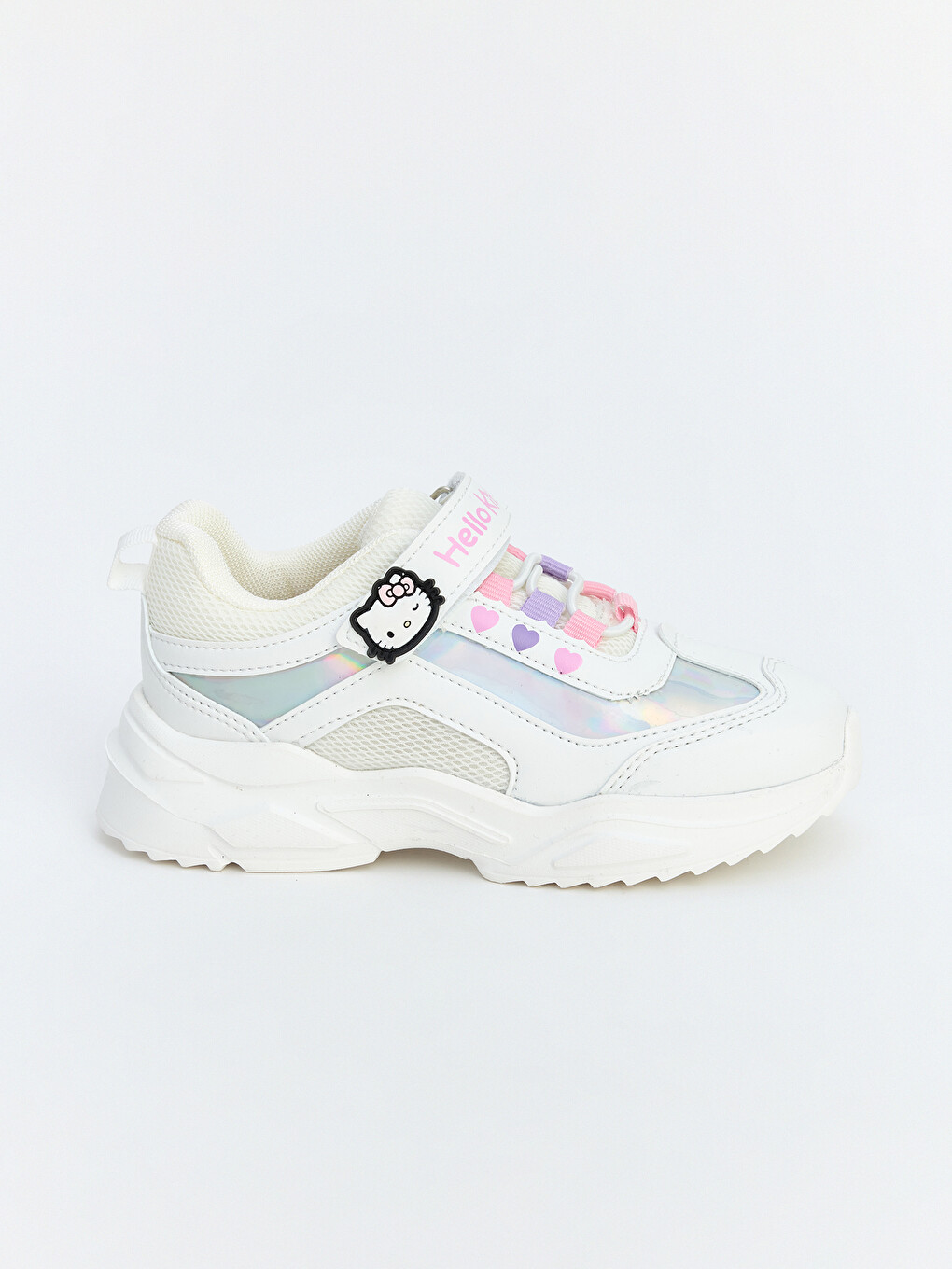 Ekru Hello Kitty Baskılı KIz Çocuk Spor Ayakkabı-1
