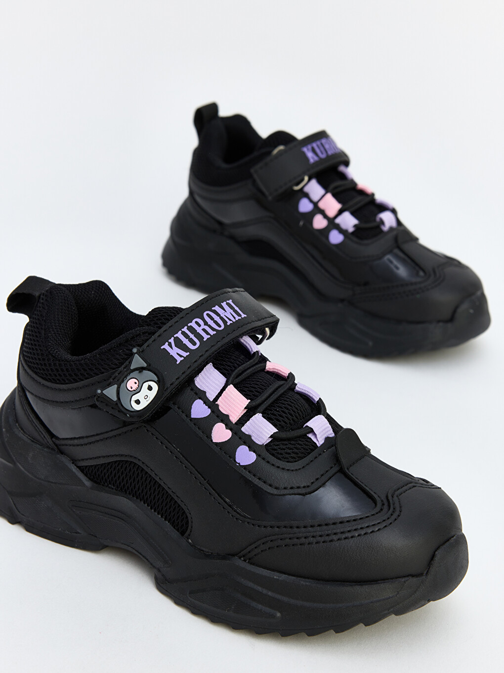 Siyah Hello Kitty Baskılı Kız Çocuk Spor Ayakkabı-2