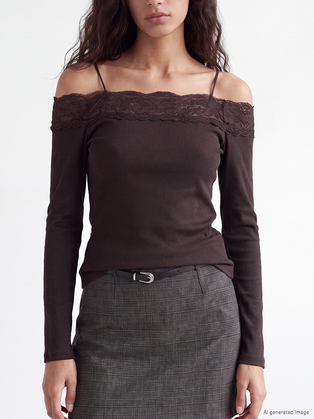 Woman Brown Blouse-2