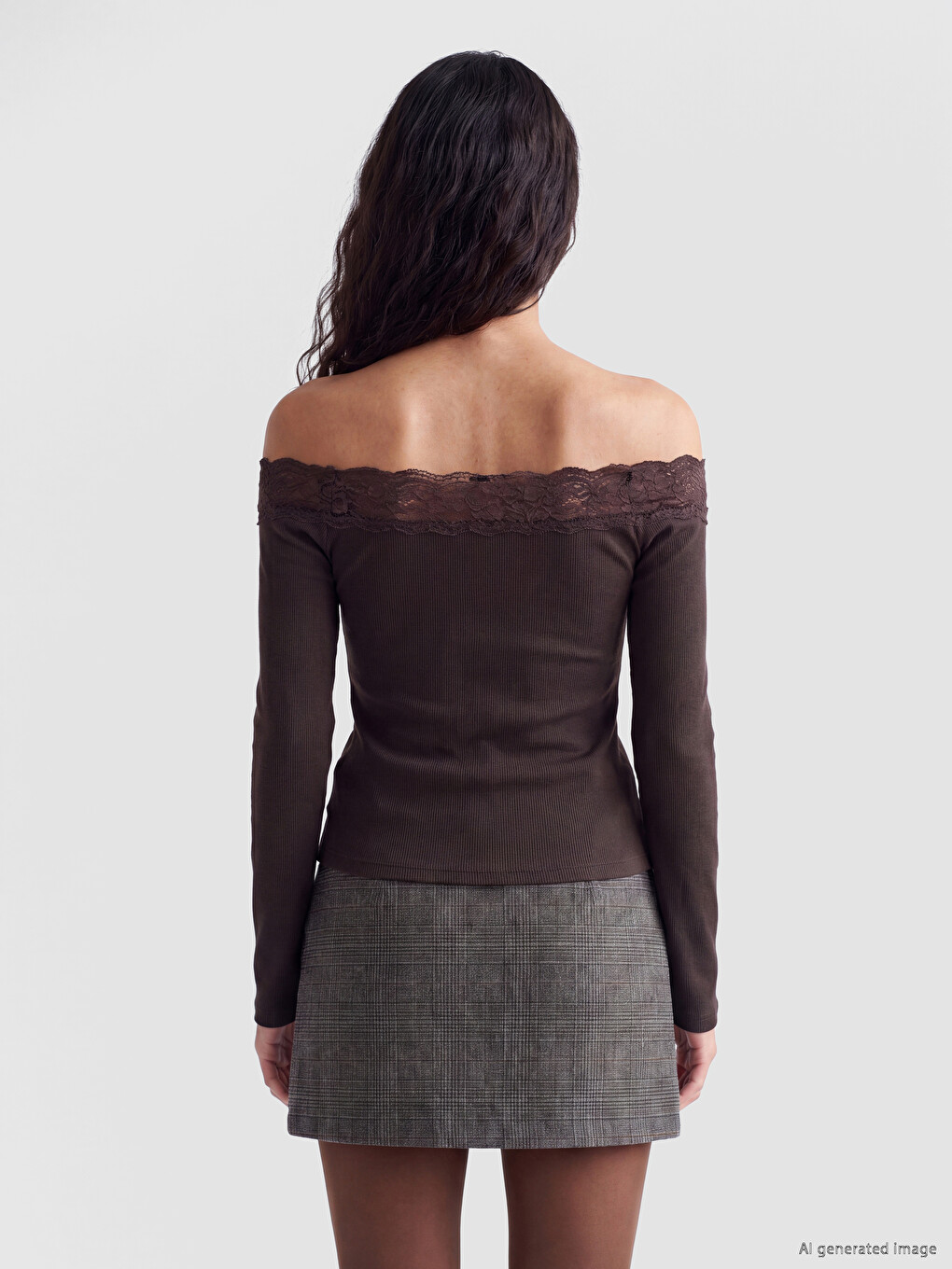 Woman Brown Blouse-3