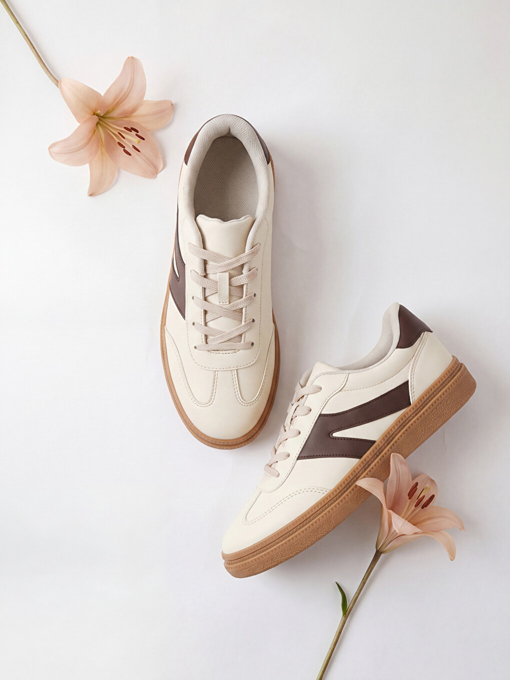 Faux Leather Women's Sneakers