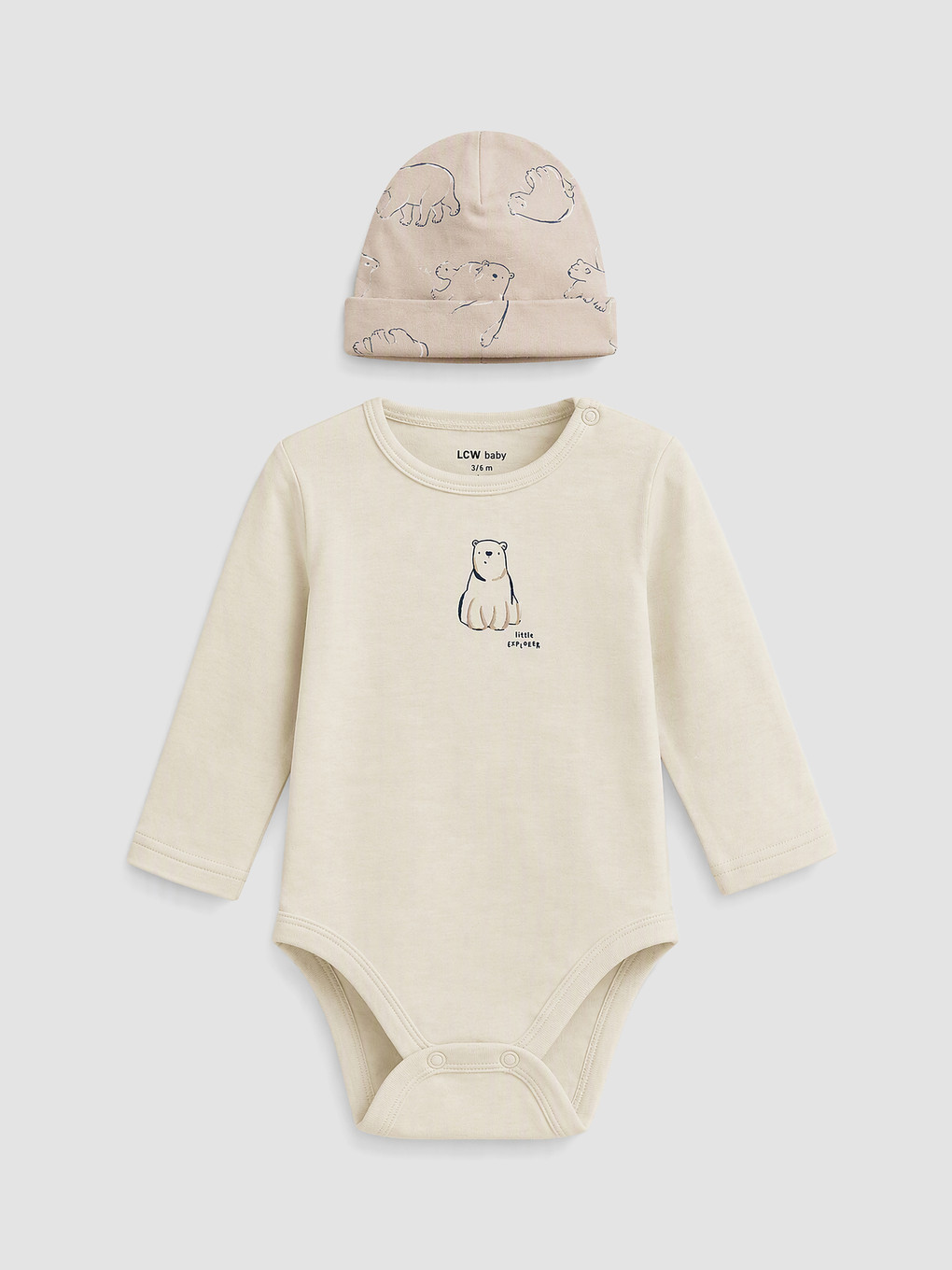 Baby Boy Beige Set-1