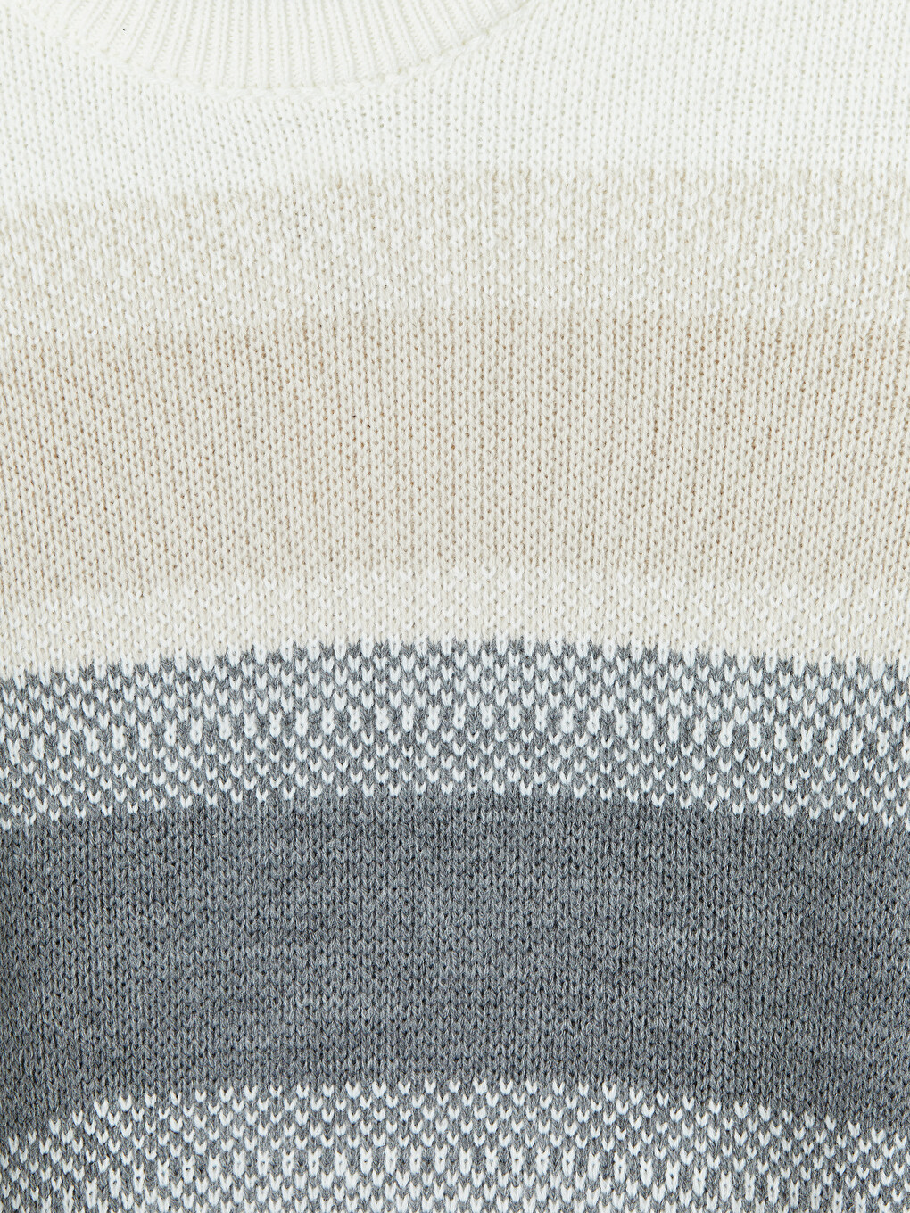 Crew Neck Striped Men's Knitwear Sweater-6