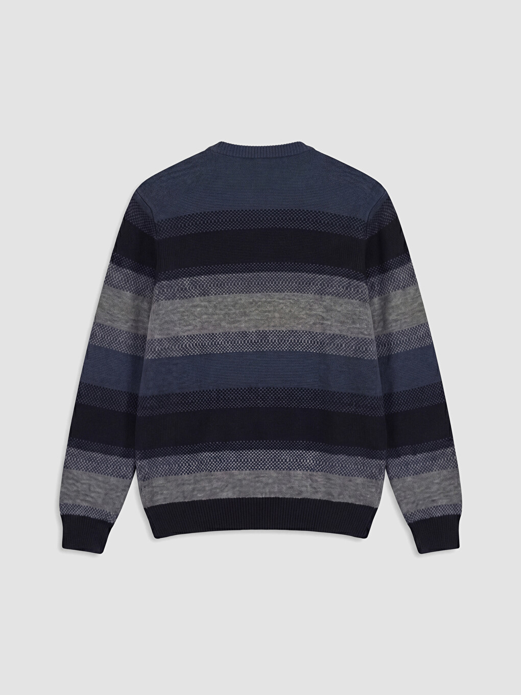 Gestreifter Herren-strickpullover Mit Rundhalsausschnitt-5