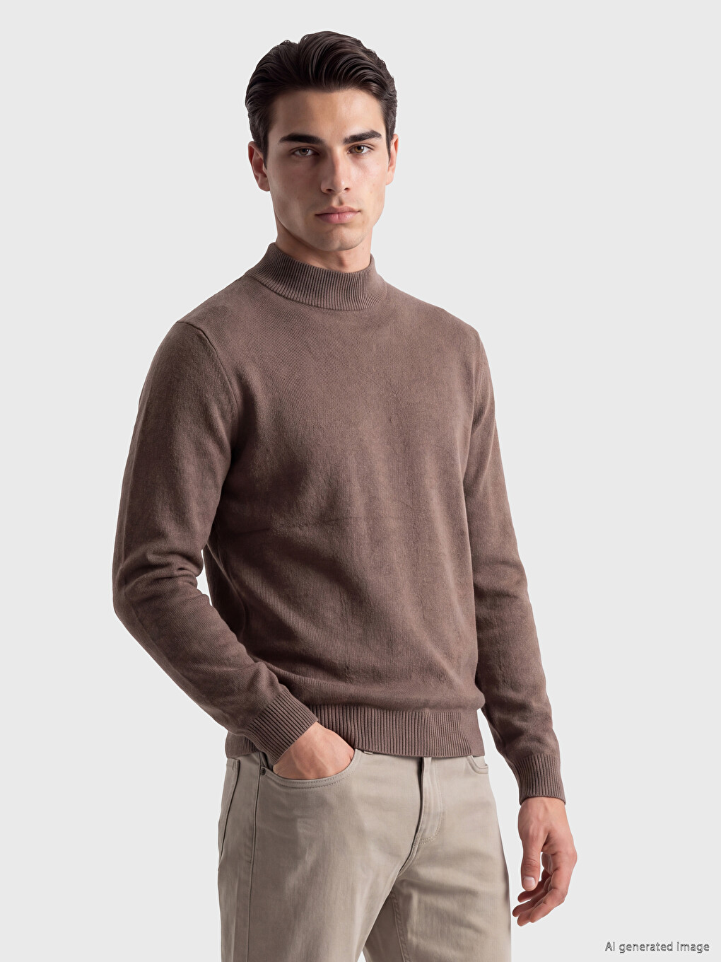 Turtleneck Men's Knitwear Sweater