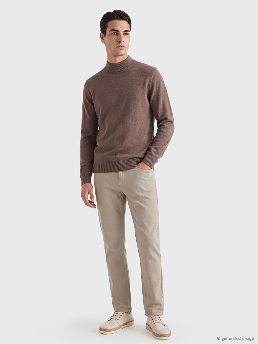 Turtleneck Men's Knitwear Sweater-1