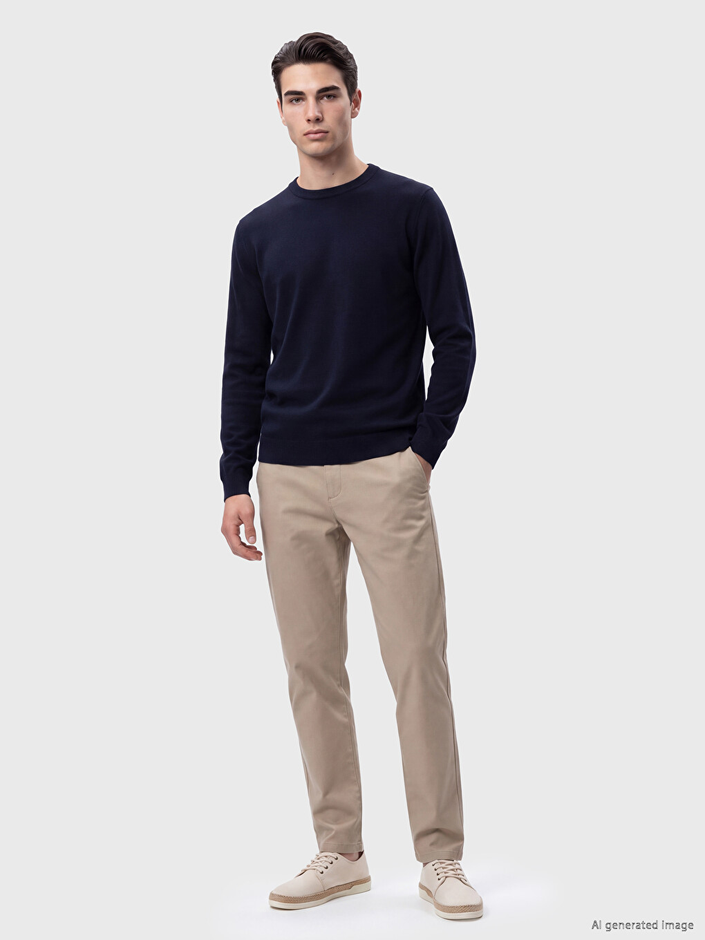Crew Neck Men's Sweater-1