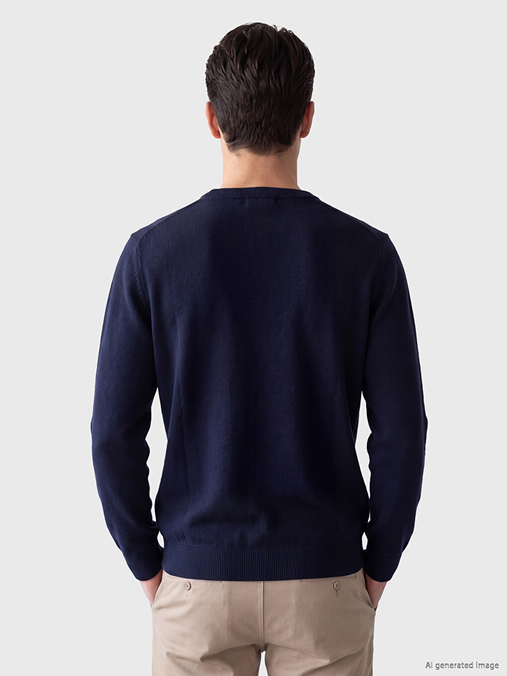 Crew Neck Men's Sweater-2