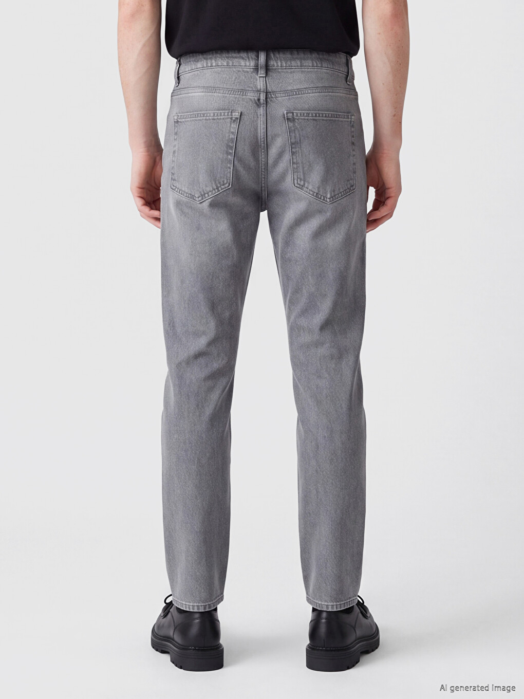 Gri 750 Slim Fit Erkek Jean Pantolon-3